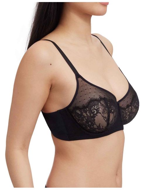 Skarlett Blue Black Amour Full Coverage Unlined Back Smoothing Bra