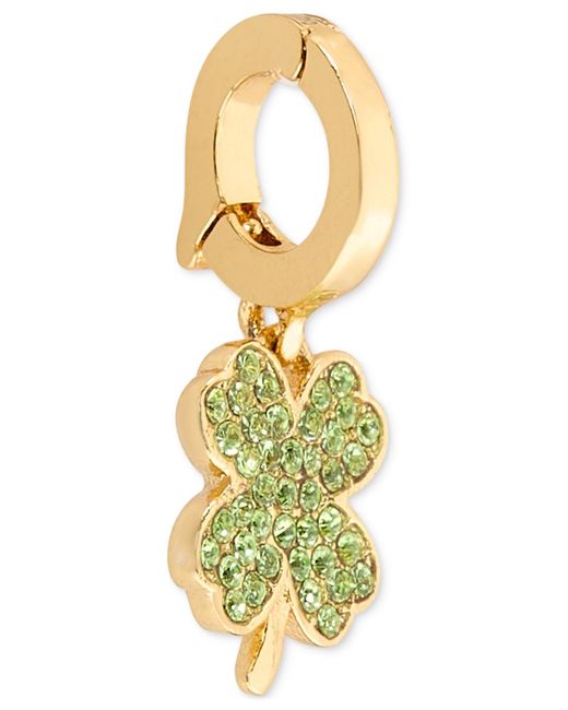 Kate Spade Green Pave Clover Charm