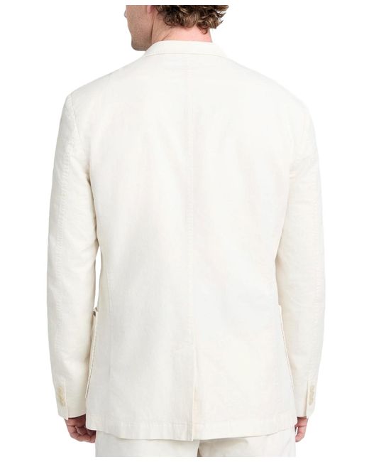 Guess White Tyron Slim-fit Solid Blazer for men