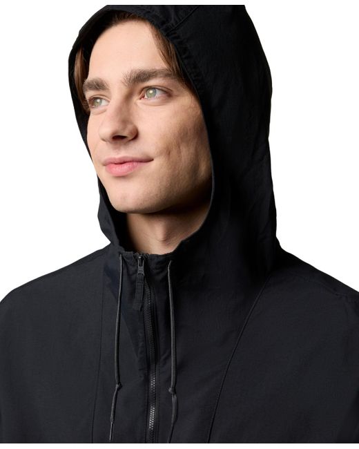 Columbia Black Spire Valley Hooded Windbreaker for men