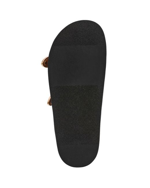 Dolce Vita Brown Percy Double Buckle Footbed Sandals