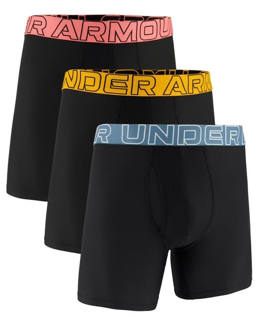 Under Armour Black Boxerjock Performance Tech Boxer Briefs for men