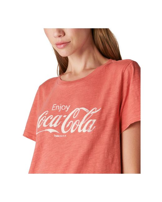 Lucky Brand Coca-cola Classic Cotton T-shirt in Red