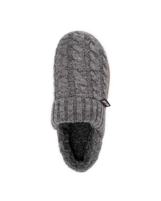 Muk Luks Gray Marcel Slipper for men