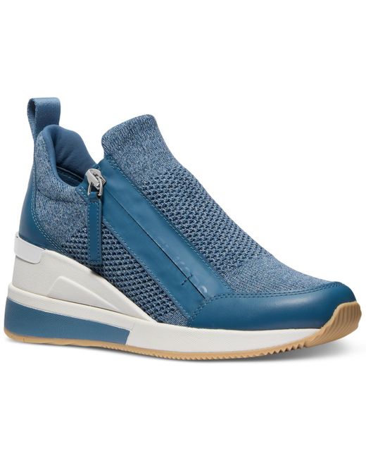 MICHAEL Michael Kors Blue Willis Wedge Trainer
