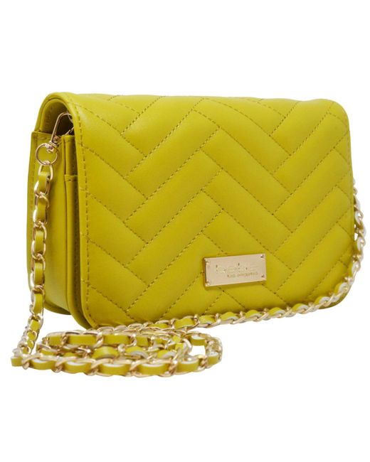 Bebe Sophia Small Crossbody In Lime Yellow Lyst