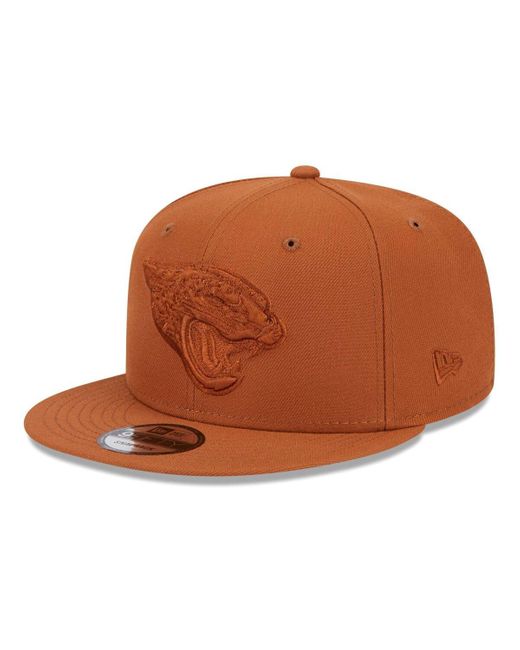 KTZ Brown Jacksonville Jaguars Color Pack 9fifty Snapback Hat for men