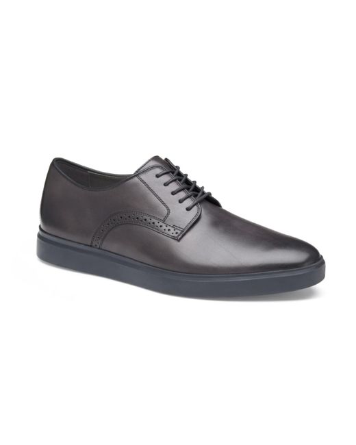 Johnston & Murphy Black Brody Plain Toe Lace Up Dress Casual Shoes for men