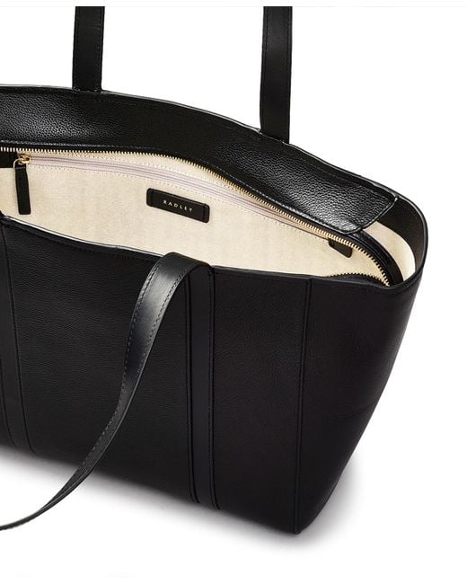 Radley Black Knightsbridge Road Large Zip Top Tote Bag