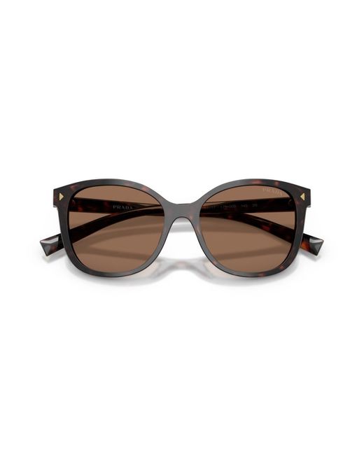 Prada Brown Square Sunglasses