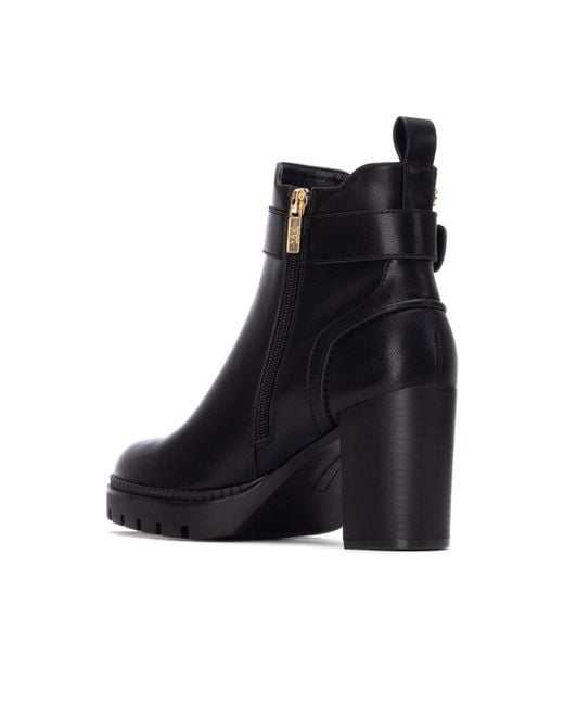 Xti Black Heeled Chelsea Booties By