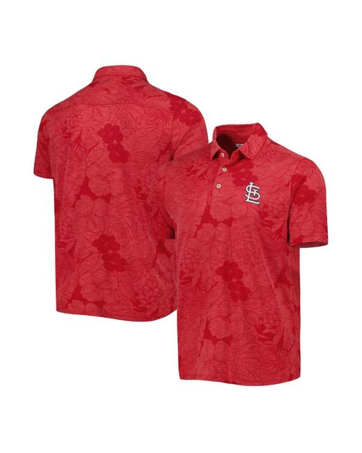 Tommy Bahama Red St. Louis Cardinals Miramar Blooms Polo Shirt for Men ...