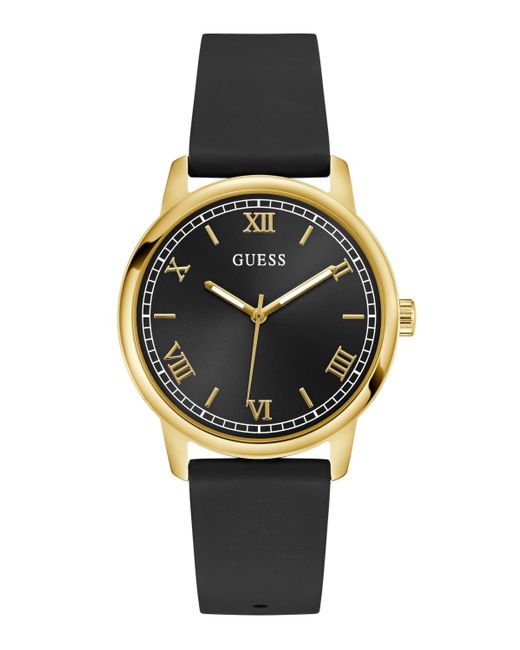 Guess Gray Black Gold Tone Analog Watch for men