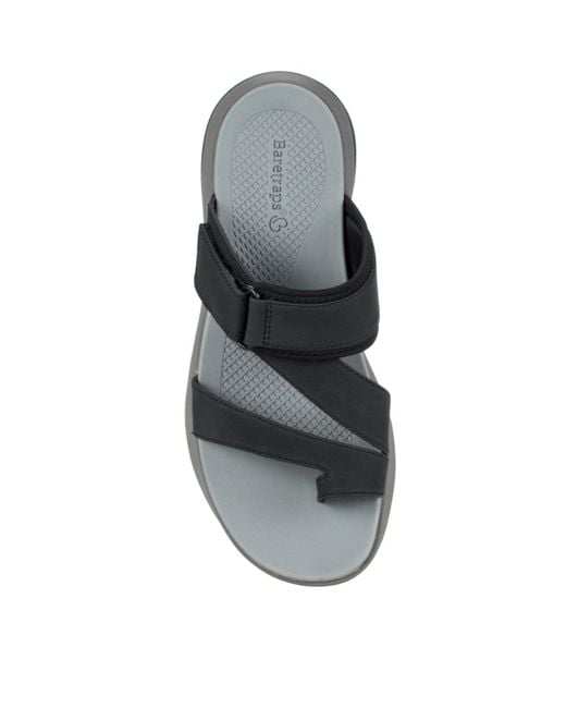 BareTraps Brown Jordy Slide Wedge Sandals