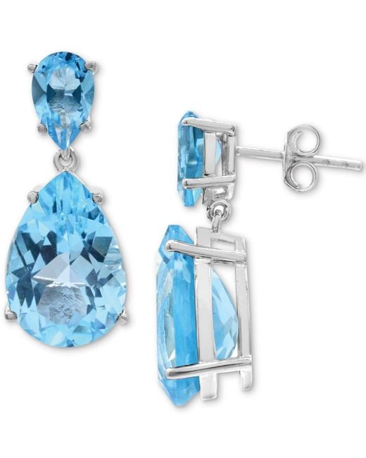 Macy's Blue Drop Earrings