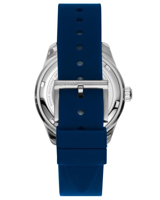 DKNY Blue Crosby Sport Silicone Strap Watch for men