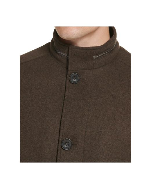 Kenneth Cole Natural Wool Button Car Coat for men