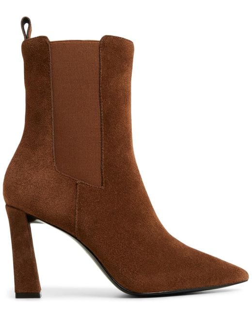ALDO Brown Liora Pointed Toe Dress Booties