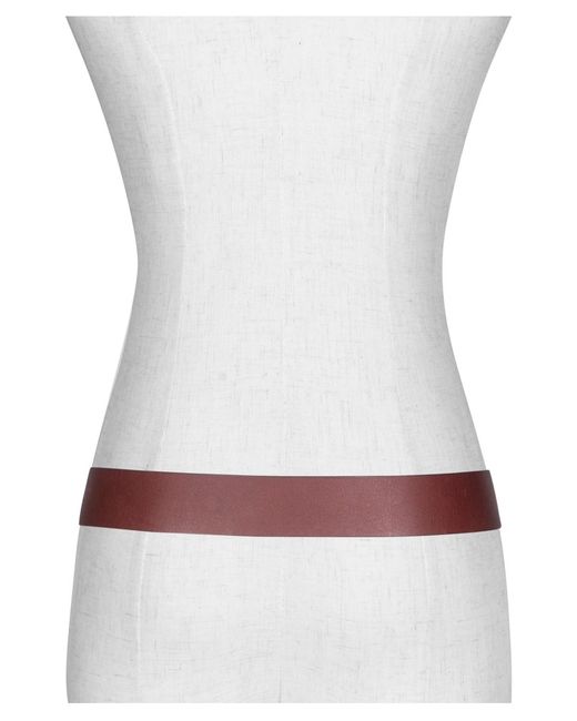 Frye Brown Embroidery On Loop Belt
