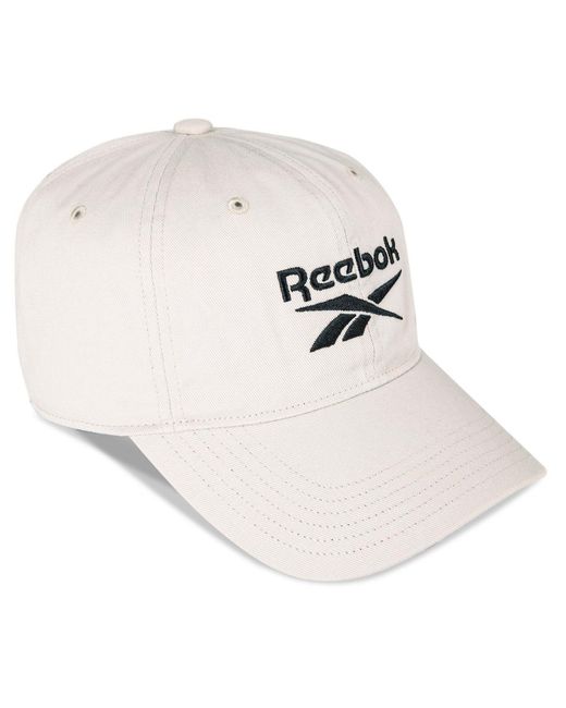 White Reebok Cap Reebok Twill Logo Cap in White for Men | Lyst