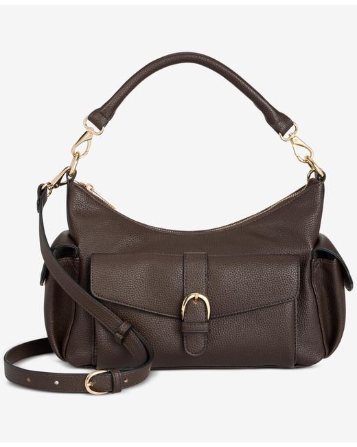 On 34th Brown Jynna Medium Solid Shoulder Bag