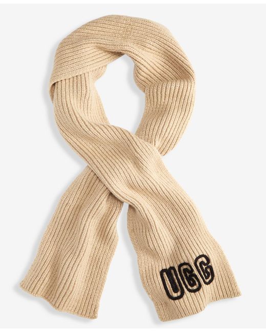 Ugg Natural Crafted Chunky Rib Scarf