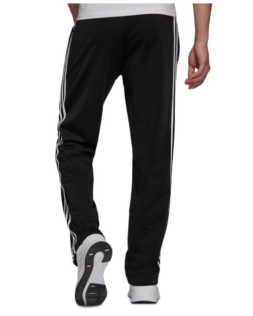 Adidas Gray Primegreen Essentials Warm-up Open Hem 3-stripes Track Pants for men