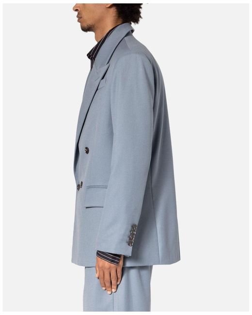 MNML Blue Double Breasted Jacket for men