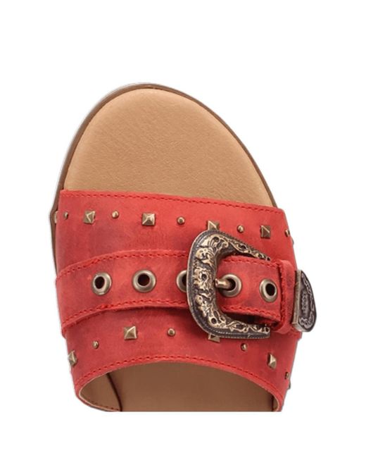Dingo Red Lariat Sandal