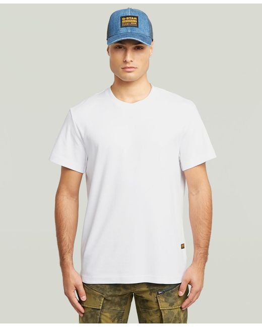 G-Star White Graphic Detail T-shirt for men