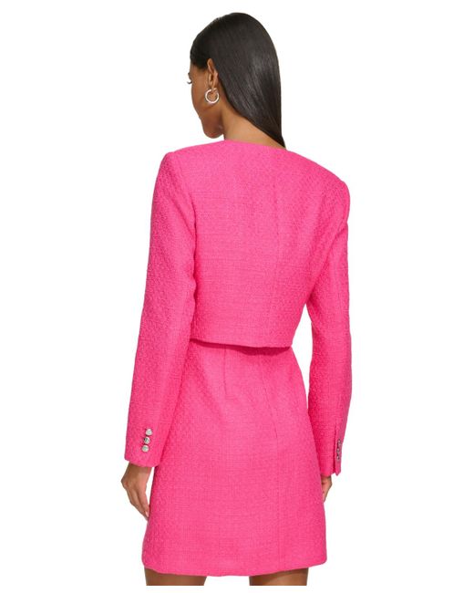 Karl Lagerfeld Pink Tweed Jacket