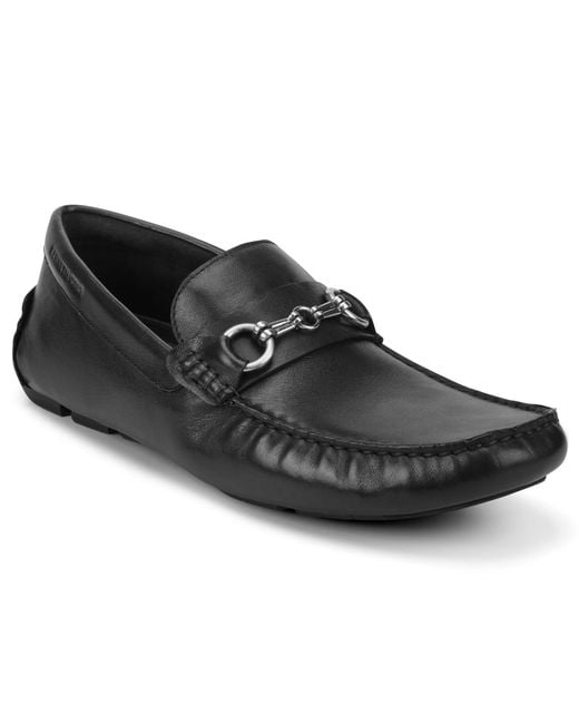 Kenneth Cole Black Theme Bit Detail Driver Casual Loafer for men