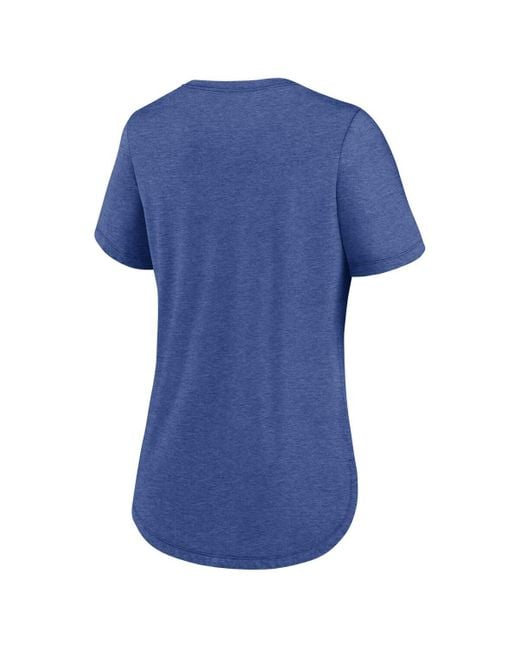 Nike Blue New York Giants Script Tri-blend T-shirt