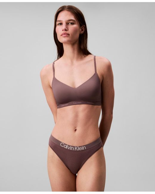 Calvin Klein Red Form To Body Lightly Lined Bralette Qf7618