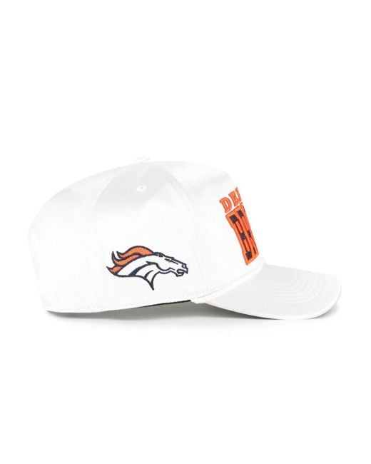 '47 White Denver Broncos Outspoken Hitch Adjustable Hat