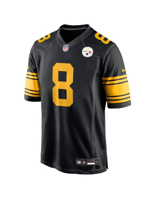 Nike Black Aaron Rodgers Pittsburgh Steelers Alternate Game Jersey for men
