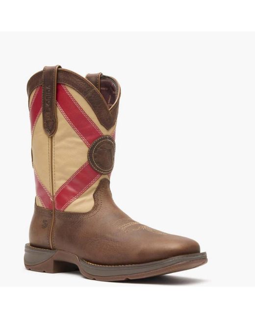 Durango Brown Rebel By Florida State Flag Western Boot for men