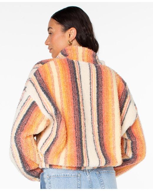 Roxy Multicolor Cold Surf Full-zip Mock Neck Top