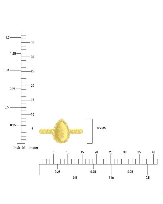 Roxy Waterproof Yellow Pineapple Beads Ring