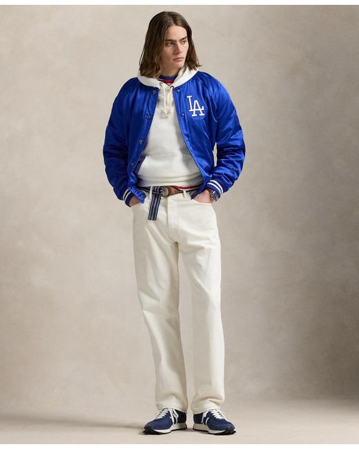 Polo Ralph Lauren Blue Dodgers Satin Jacket