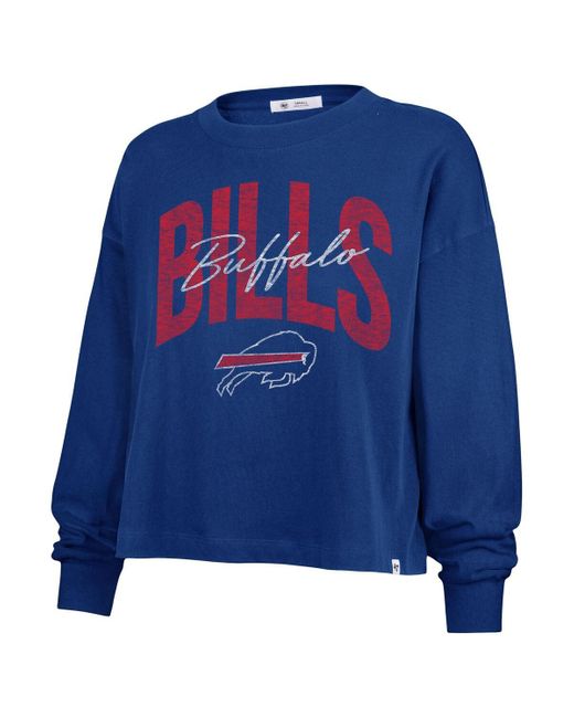'47 Blue Buffalo Bills Plus Size Muse Sydney Long Sleeve T-shirt