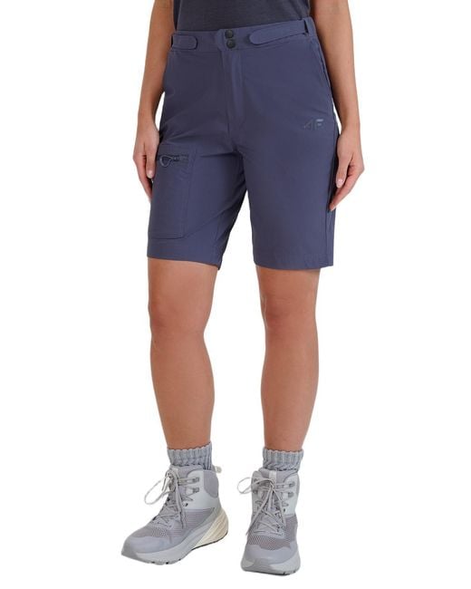 4F Blue Quick-dry Trekking Regular Shorts