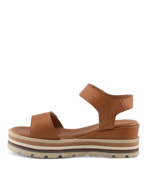 Spring Step Brown Hileman Platform Sandal