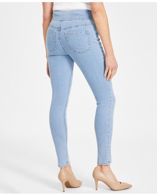 INC International Concepts Blue Skinny Pull-on Jeans