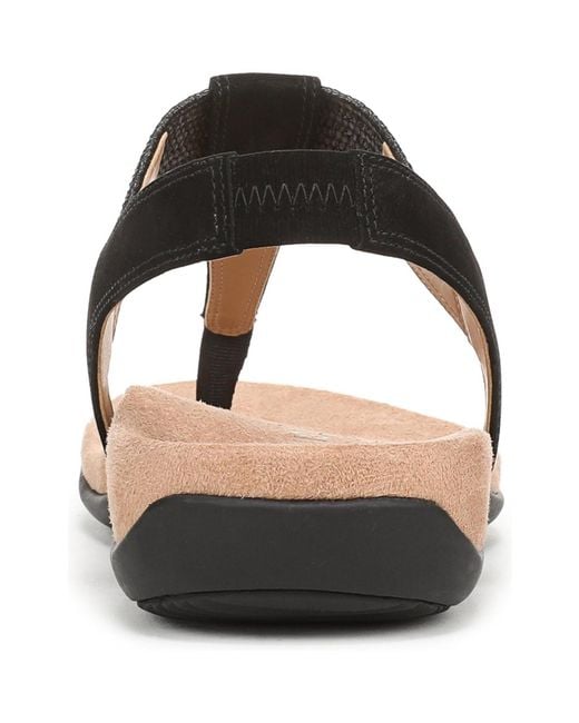 Vionic Black Brea Slingback Sandals