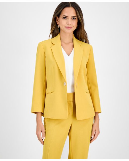 Kasper Yellow toggle Jacket