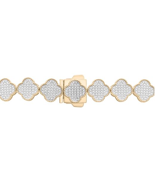 Macy's Natural Diamond Clover 22" Necklace (2 Ct. T.w for men