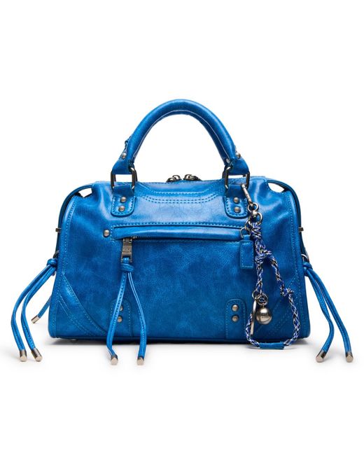 Steve Madden Blue briggs City Zipper Satchel Bag