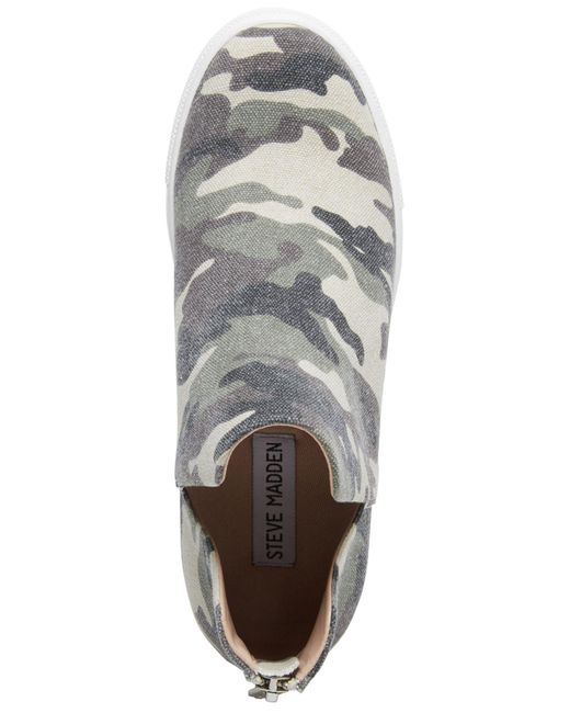 steve madden camo wedge sneakers