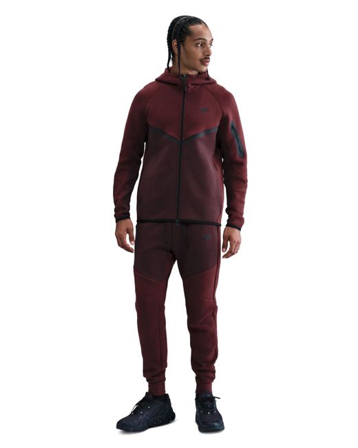 Nike Red Tech Fleece joggers for men
